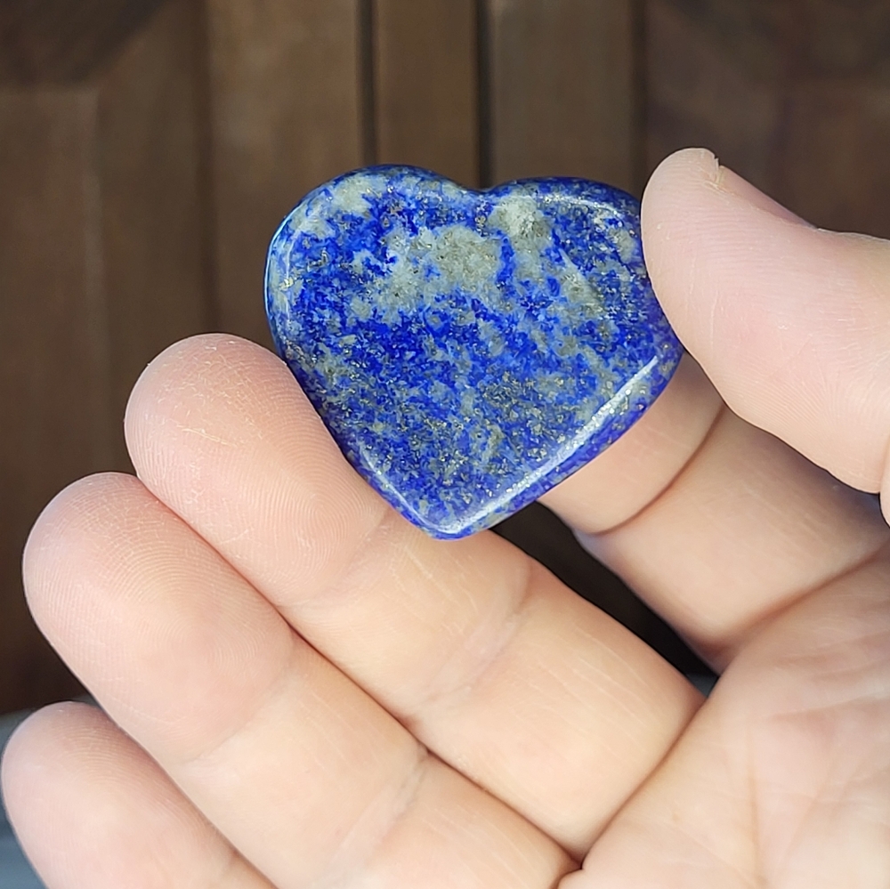 Lapis Lazuli Heart-Shaped Stone - Picture 3 of 7